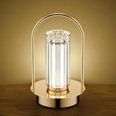 Golden Metal Table Touch Sensor Crystal Lamp